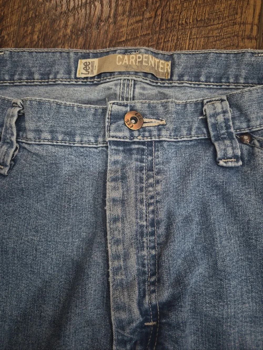 Vintage Lee Dungarees Carpenter Jeans Y2K Baggy Loose 38 X 30